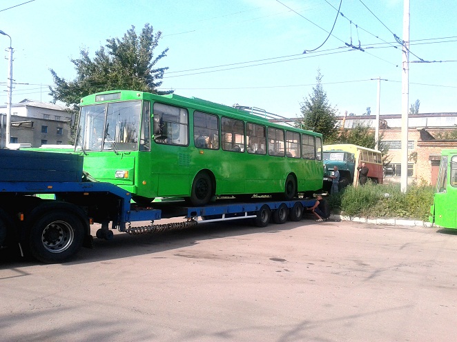 Город: Из Днепропетровска в Житомир прибыл очередной троллейбус Škoda. ФОТО