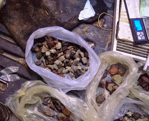 Рейд правоохранителей на Житомирщине: изъято янтаря и оборудования на 60 тыс. грн