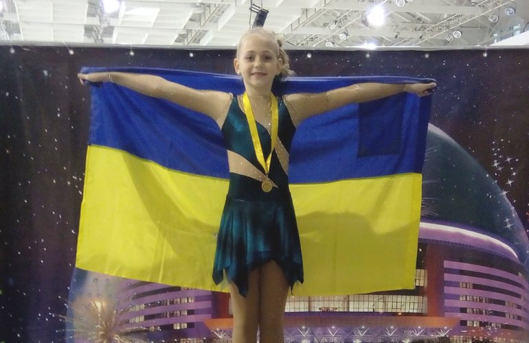 Десятилетняя фигуристка из Житомира Вероника Остапенко выиграла международные соревнования