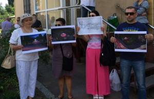Жители Житомира вышли на митинг, требуя от властей построить Сквер Героев Украины. ФОТО