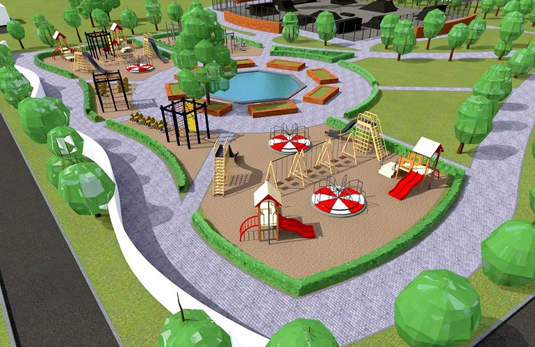 В Житомире на Корбутовке хотят построить скейтпарк и сквер с фонтаном. ФОТО