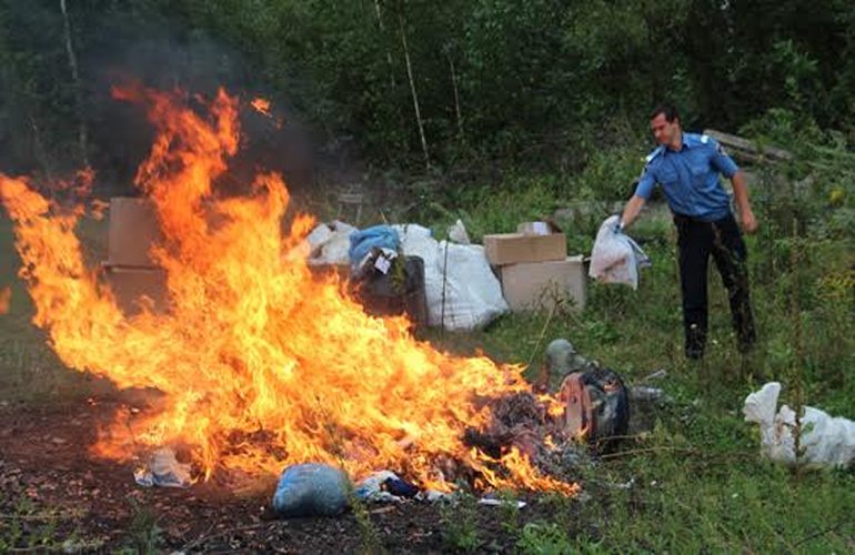 Житомирские правоохранители уничтожили наркотиков на миллион гривен. ФОТО