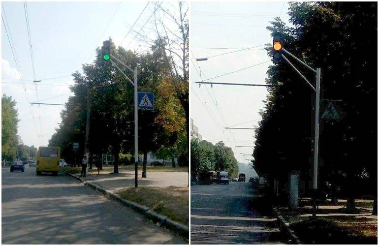 Вместо нерегулируемого пешеходного перехода на улице Витрука установили светофор