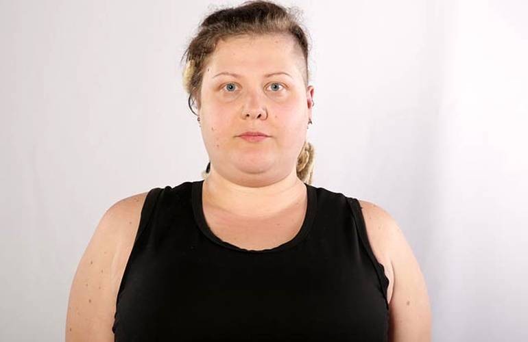 «Зважені та щасливі». Житомирянка Юля Щетинина пришла на проект с весом 115 кг и уже сбросила 12