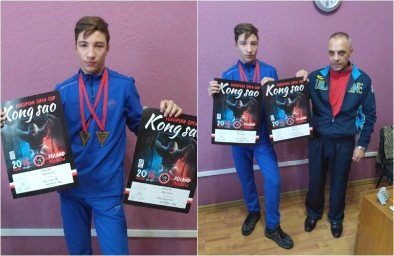 15-летний Никита Величко из Житомира завоевал золотые медали на Кубке Европы по боевым искусствам