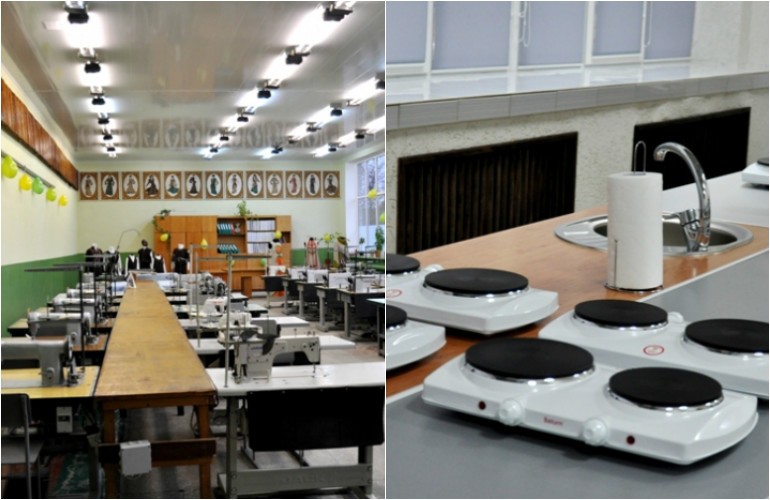 В житомирском училище открыли новую швейную мастерскую и кухню-лабораторию. ФОТО