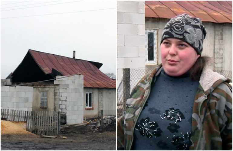 В Житомирской области полицейские спасли семью, которая спала в горящем доме. ФОТО