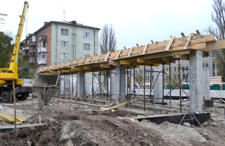 В Житомире активно ведётся строительство нового корпуса гимназии №3. ФОТО