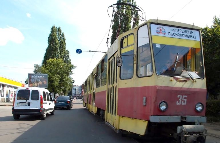 Жители Житомира теперь могут онлайн отслеживать движение трамваев