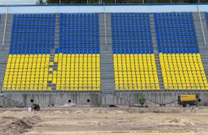  Как проходит реконструкция <b>стадиона</b> «Полесье» в Житомире. ФОТОРЕПОРТАЖ 