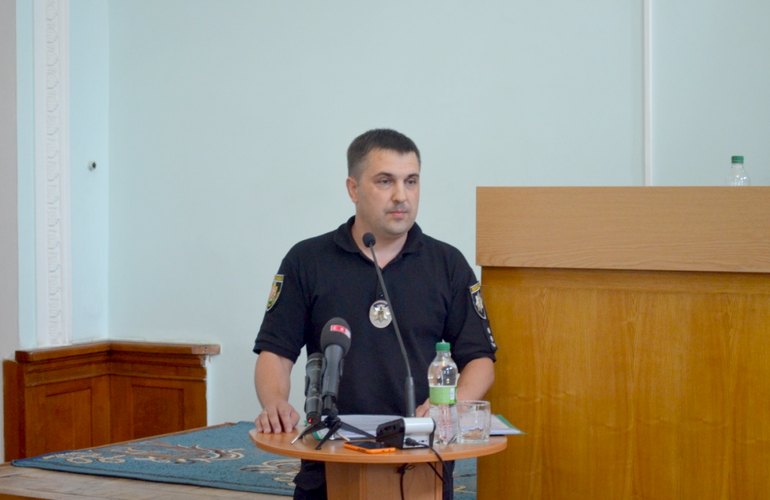 Руководитель житомирской полиции отчитался перед депутатами горсовета за проделанную работу