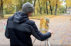 Золотая осень глазами художников: в Житомире проходит межрегиональный пленэр. ВИДЕО