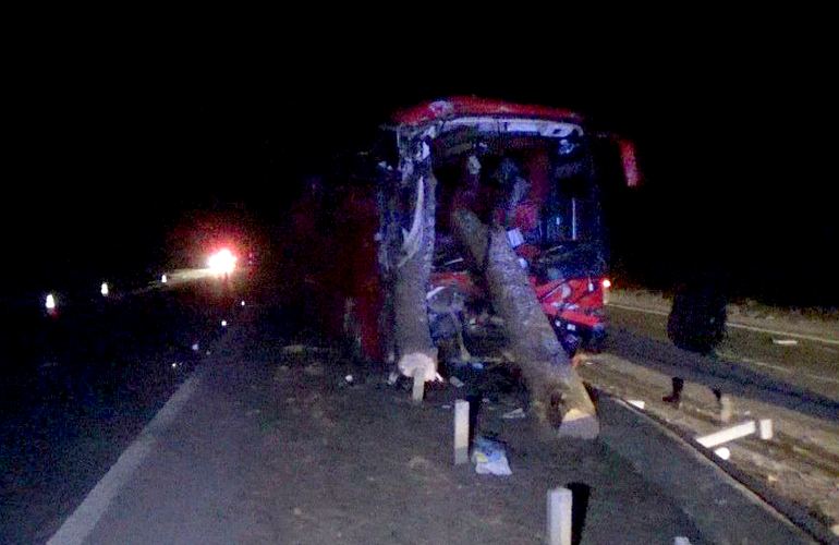 Страшная авария на Житомирщине: столкнулись пассажирский автобус и лесовоз, есть пострадавшие. ФОТО