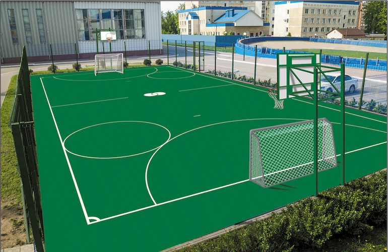 Житомиру подарили большую футбольную площадку с искусственным покрытием