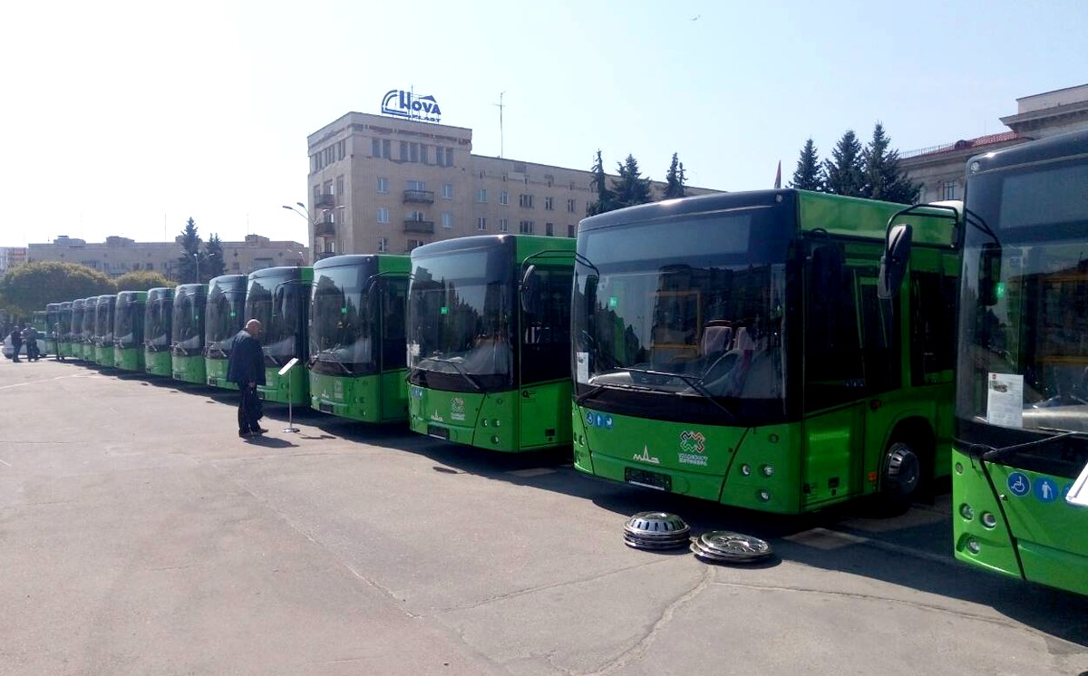 17 новых автобусов МАЗ представили жителям Житомира. ФОТОРЕПОРТАЖ