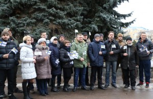 В Житомире прошла акция в поддержку пленных украинских моряков
