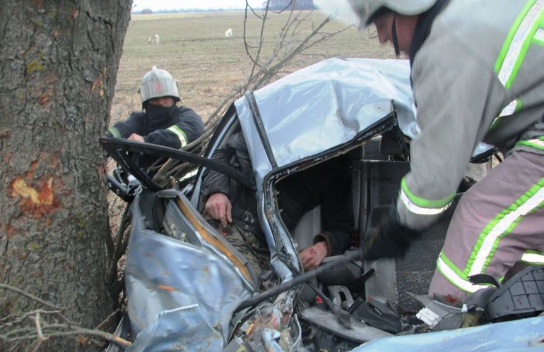 Страшное ДТП на Житомирщине: водитель погиб, пассажир чудом остался жив. ФОТО