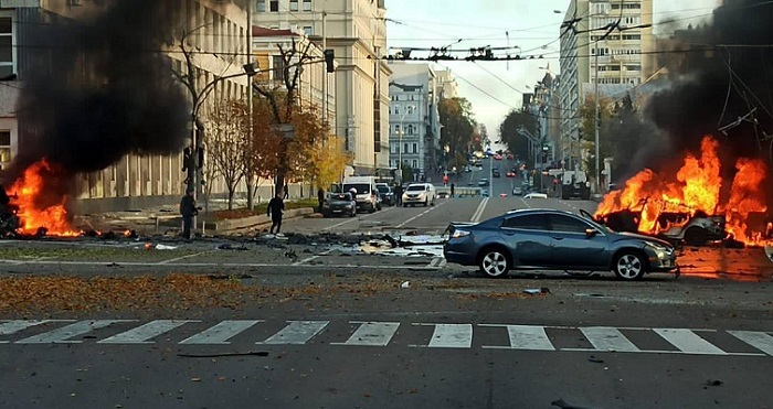 Массовый ракетный удар по городам Украины 15 ноября. Карта ракетного обстрела