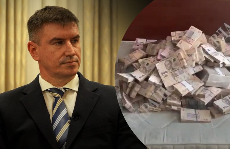 Диван экс-замминистра обороны Александра Миронюка оказался набит пачками 500-гривенных купюр. ВИДЕО