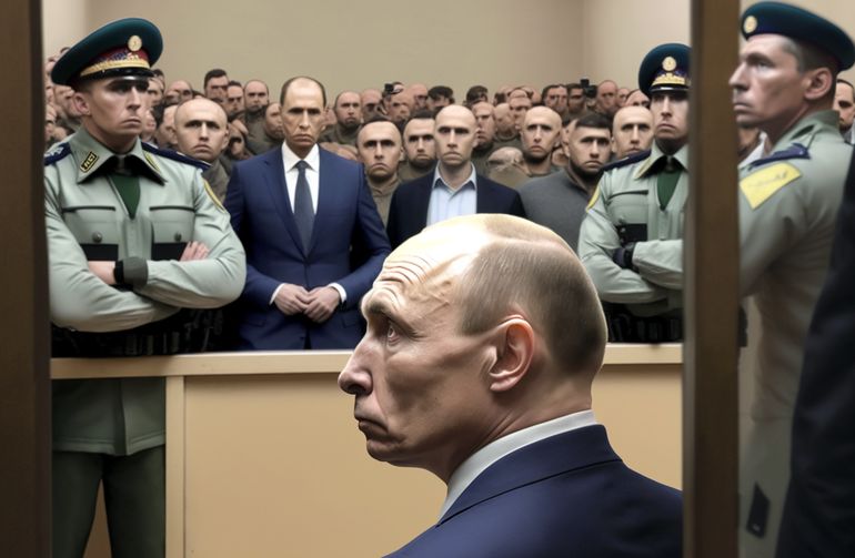 Нейросеть показала, как бы выглядел Путин в суде Гааги. ФОТО