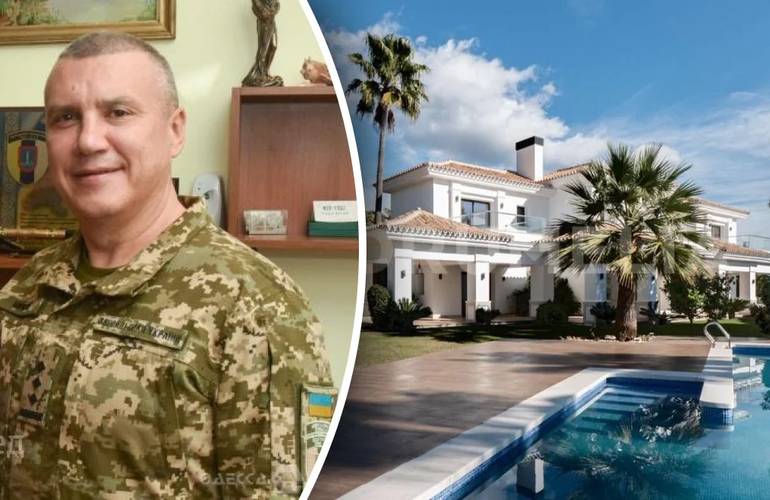 У одесского военкома Евгения Борисова имущество в Испании на миллионы. Он говорит, что не знает об этом