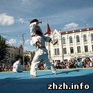 Спорт: В центре Житомира выступили каратисты из клуба Джитте. ФОТО