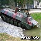 В Житомирской области проходят занятия по подводному вождению танков. ФОТО
