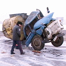 Происшествия: ДТП. На трассе Житомир-Бердичев перевернулся молоковоз. ФОТО