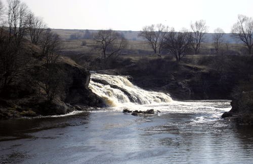 Рукотворный водопад "Ниагара" на реке Гнилопять под Житомиром